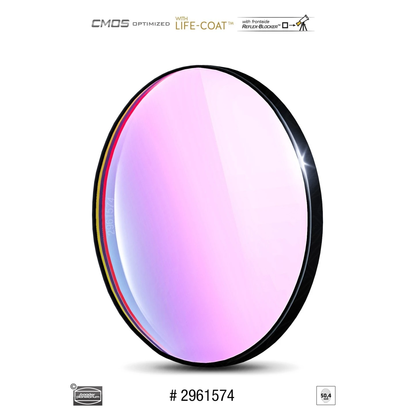 Filtro Baader UV/IR-Cut / L Ø De 50,4 Mm Optimizado Para CMOS 1 Filtro Baader UV/IR-Cut / L Ø De 50,4 Mm Optimizado Para CMOS