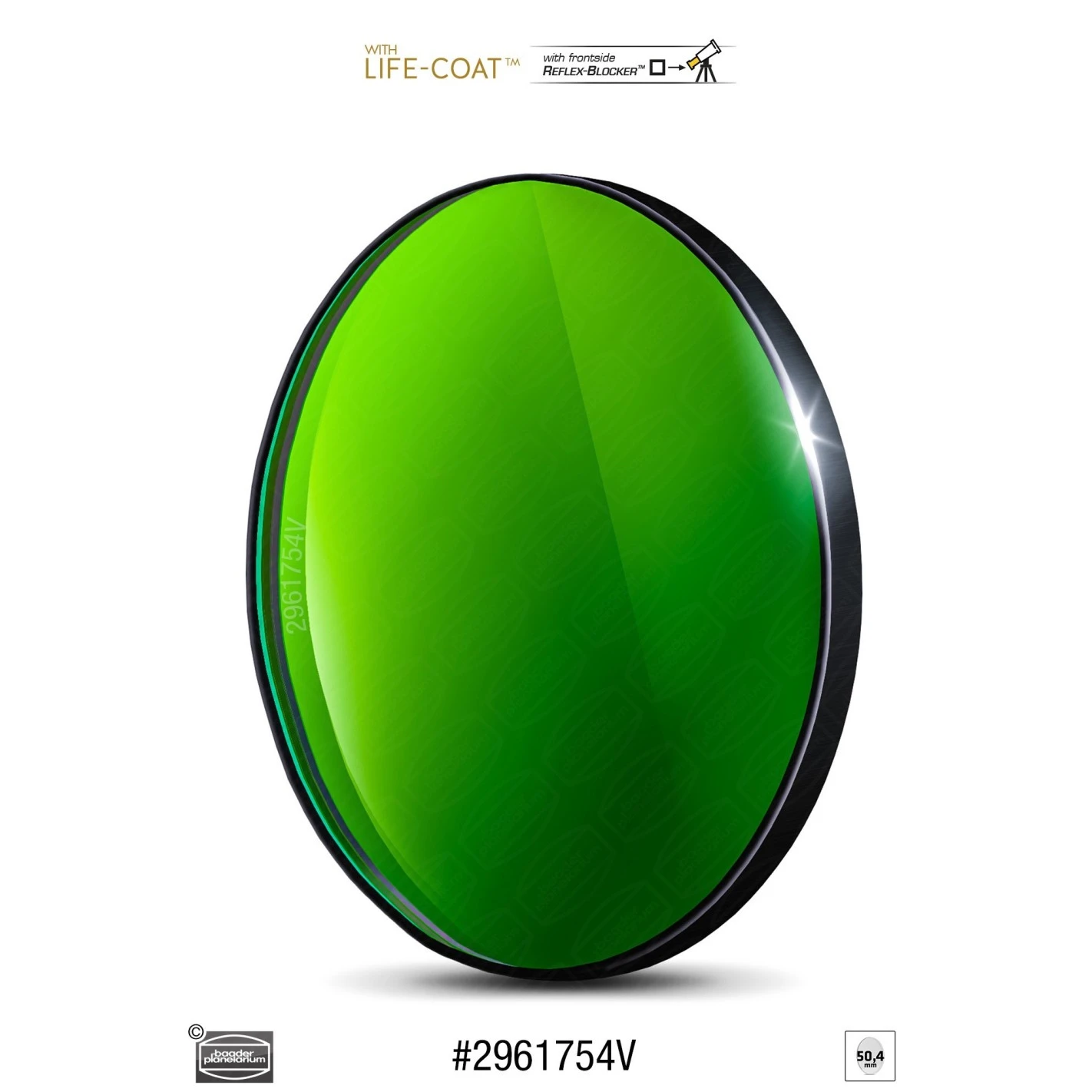 Filtro Fotométrico Ø 50,4 Mm BESSEL UBVRI-V Baader Planetarium 1 Filtro Fotométrico Ø 50,4 Mm BESSEL UBVRI-V Baader Planetarium