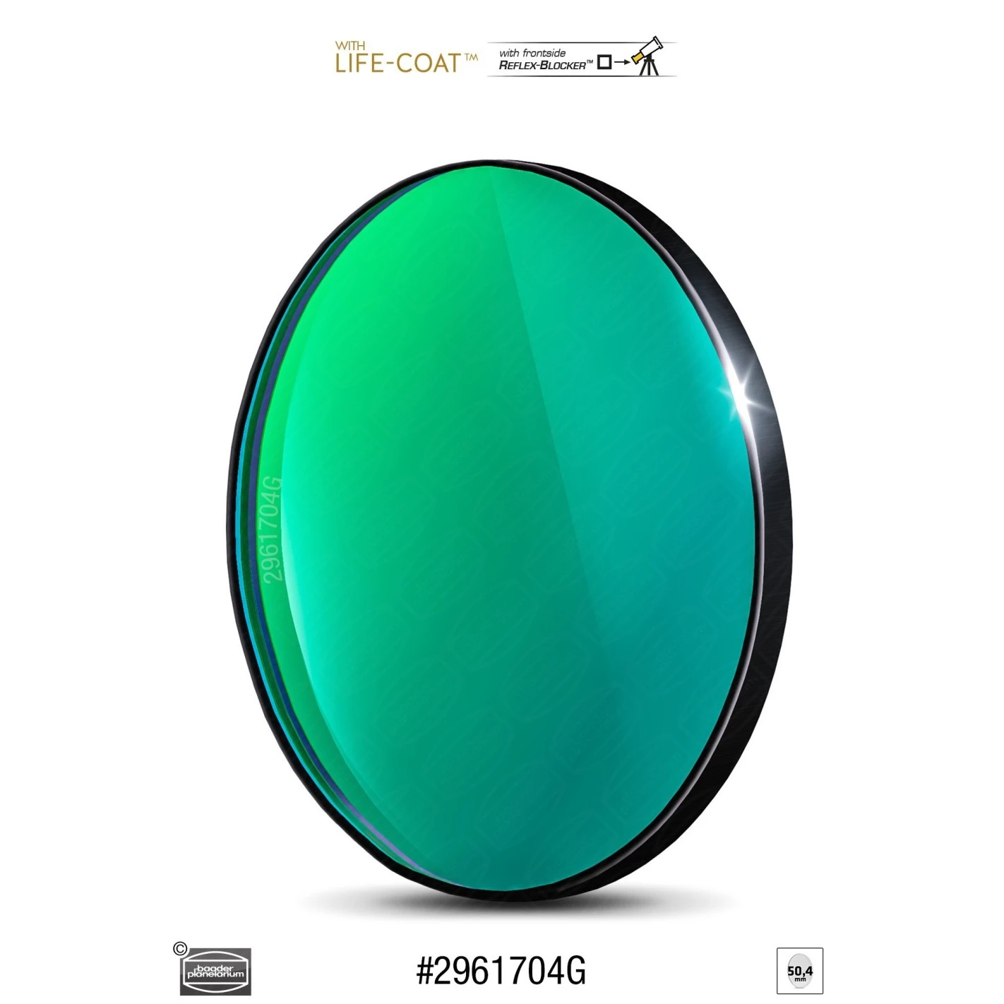 Filtro Fotométrico Ø 50,4 Mm SLOAN-g Baader Planetarium 1 Filtro Fotométrico Ø 50,4 Mm SLOAN-g Baader Planetarium