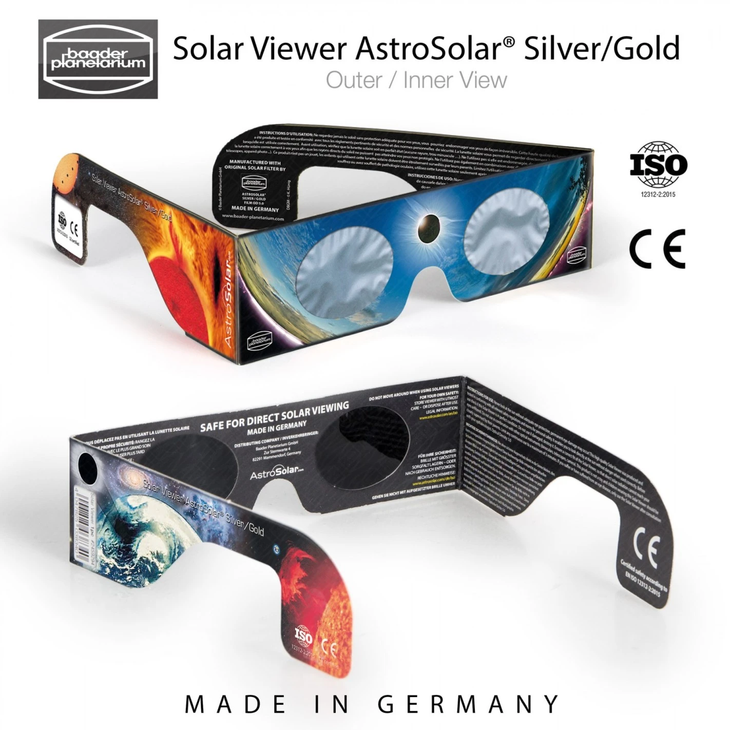 Gafas Para Eclipse Solar BAADER PLANETARIUM AstroSolar® Silver/Gold 2459294 1 Gafas Para Eclipse Solar BAADER PLANETARIUM AstroSolar® Silver/Gold 2459294