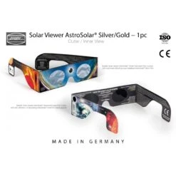 Pack De 10 Unidades De Gafas Para Eclipse Solar BAADER PLANETARIUM AstroSolar® Silver/Gold 2459295 -Celestron Tienda De Ventas pack de 10 unidades de gafas para eclipse solar baader planetarium astrosolar silvergold 2459295 2