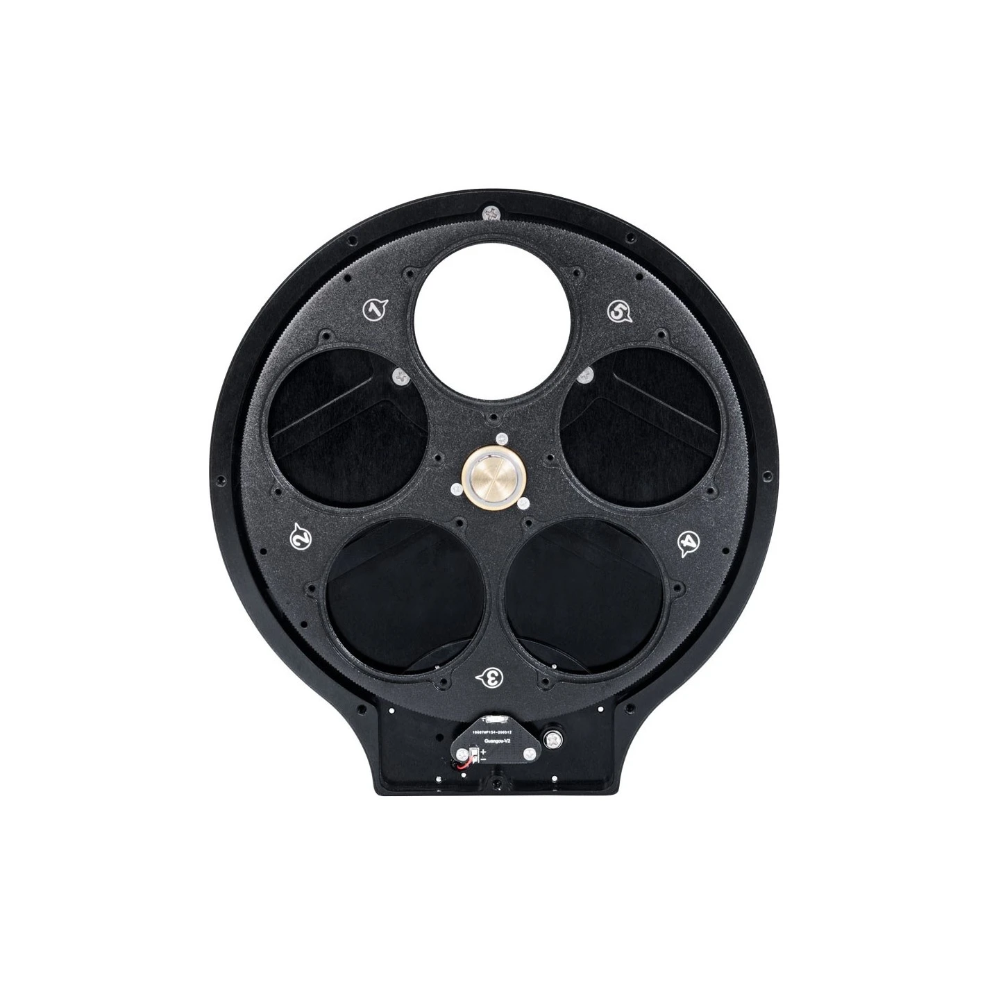 Rueda Portafiltros QHY CFW3 Mediana Estándar 5 Posiciones Filtros 2" O 50mm Sin Montar 5 Rueda Portafiltros QHY CFW3 Mediana Estándar 5 Posiciones Filtros 2" O 50mm Sin Montar - Imagen 5