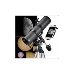 Telescopio Bresser Pollux-II N-150/1400 EQ3 Con Adaptador Para Smartphone Adapter & Filtro Solar 4690900 -Celestron Tienda De Ventas telescopio bresser pollux n 1501400 eq3 4690900 2