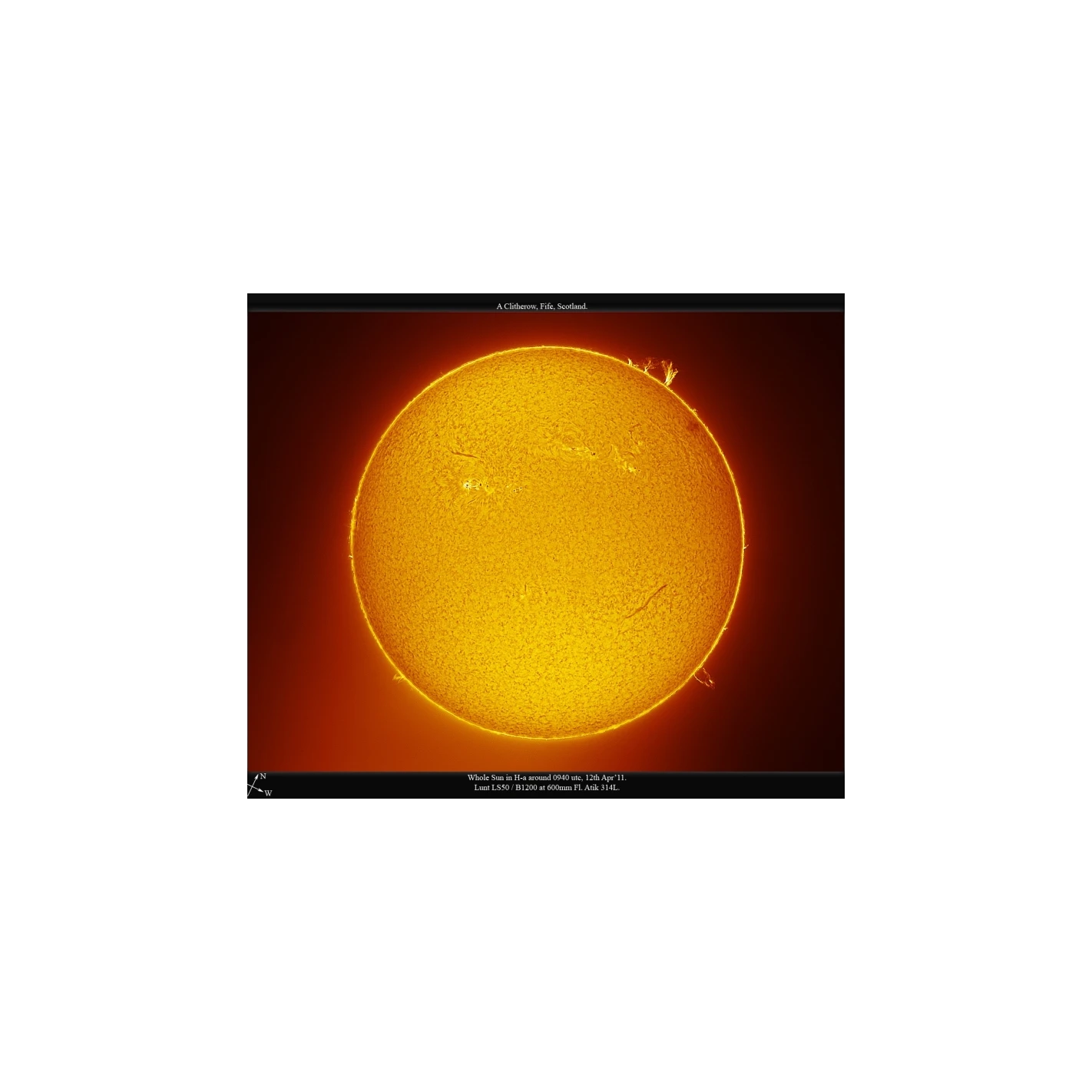 Filtro Solar LUNT H-Alpha LS50FHa / B1200d1 5 Filtro Solar LUNT H-Alpha LS50FHa / B1200d1 - Imagen 5